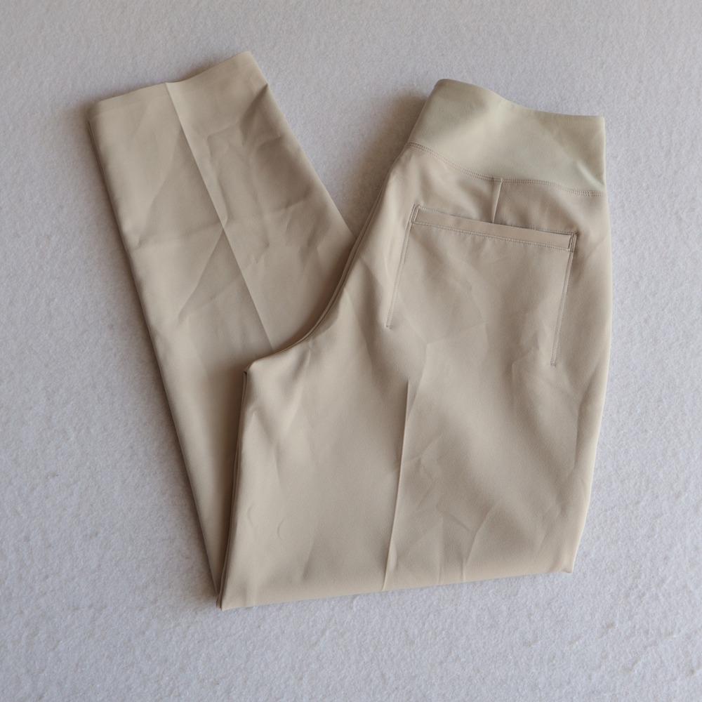 Athleta Endless Pant Beige Tan High Rise Straight Leg Trousers 533636 Size 6 NWT - Picture 12 of 12